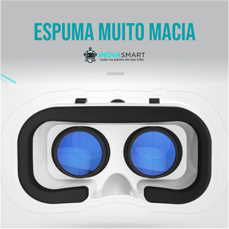 Capacete de realidade virtual 3D